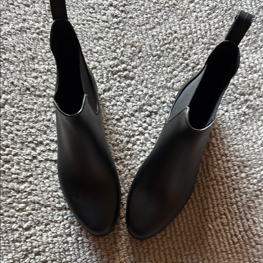 J. Crew Chelsea Black Ankle Boots